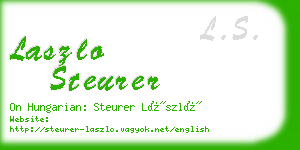 laszlo steurer business card